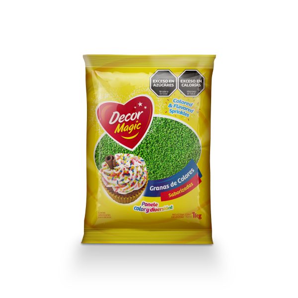 GRANAS COLOR VERDE CLARO