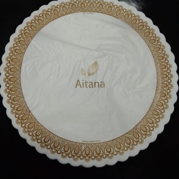 Bandeja De Carton Redonda 24Cm