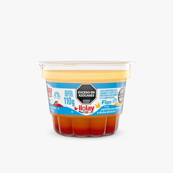 Flan Vainilla  Con Caramelo Y Dulce De Leche
