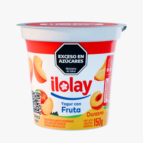 Yogur Con Trozos Entero Durazno