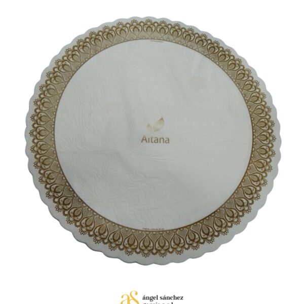 Bandeja De Carton Redonda 36 Cm