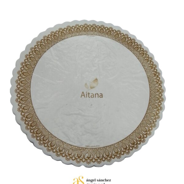 Bandeja De Carton Redonda 30Cm