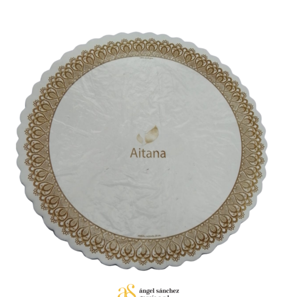 Bandeja De Carton Redonda 30Cm