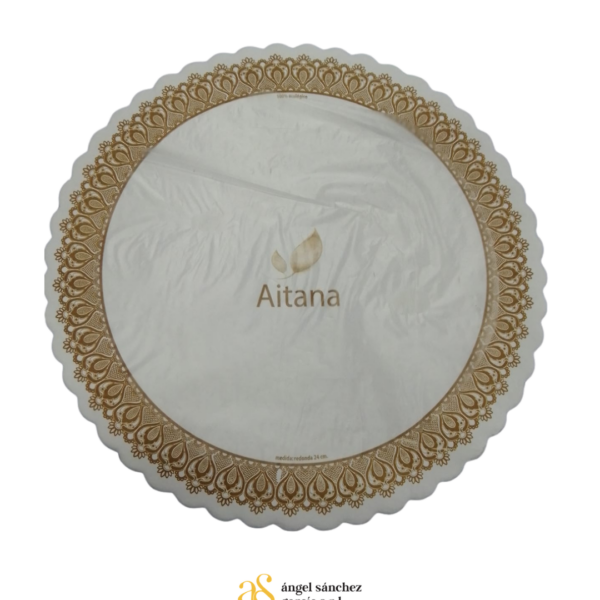 Bandeja De Carton Redonda 36 Cm