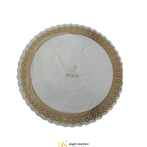 Bandeja De Carton Redonda 21 Cm